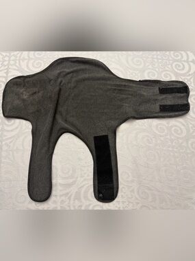 Anti-Anxiety Vest Charcoal Grey Velcro Dog Wrap/Cozy Support Garment
